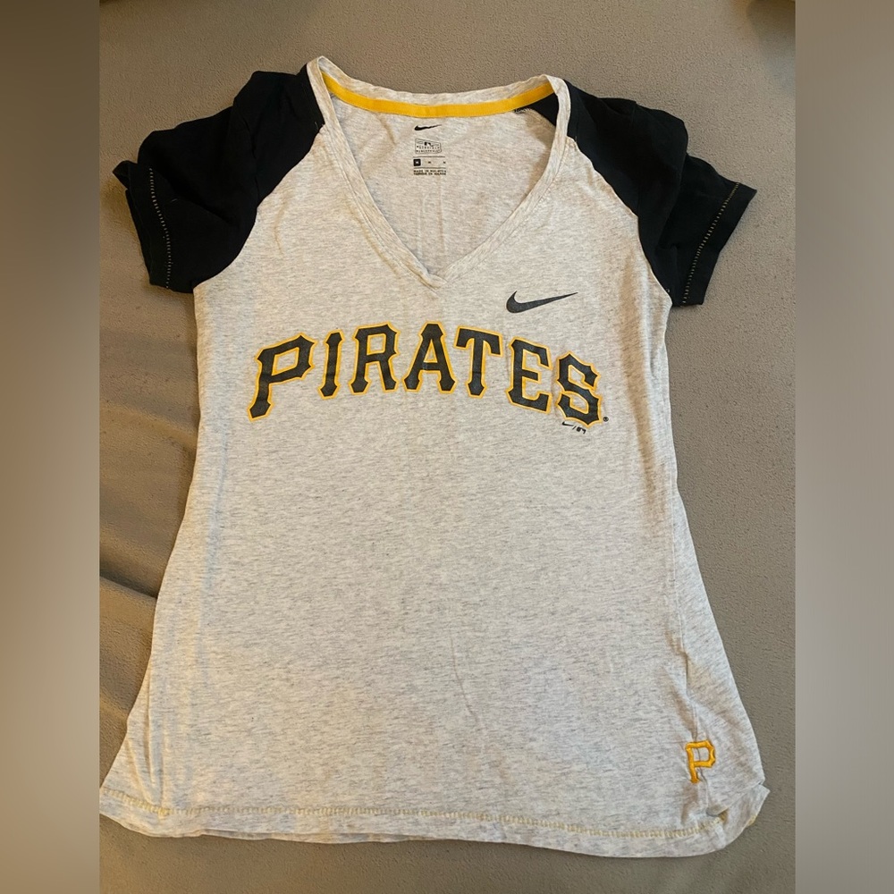 Nike Pittsburgh Pirates T Shirt V Neck MLB Baseball